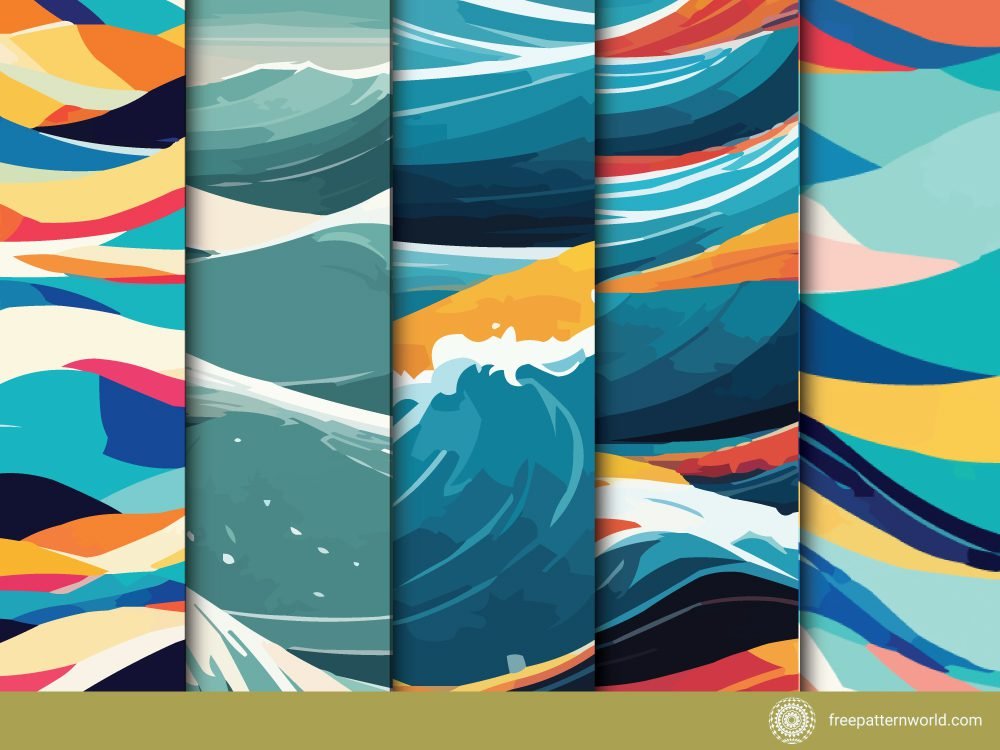 abstract waves patterns