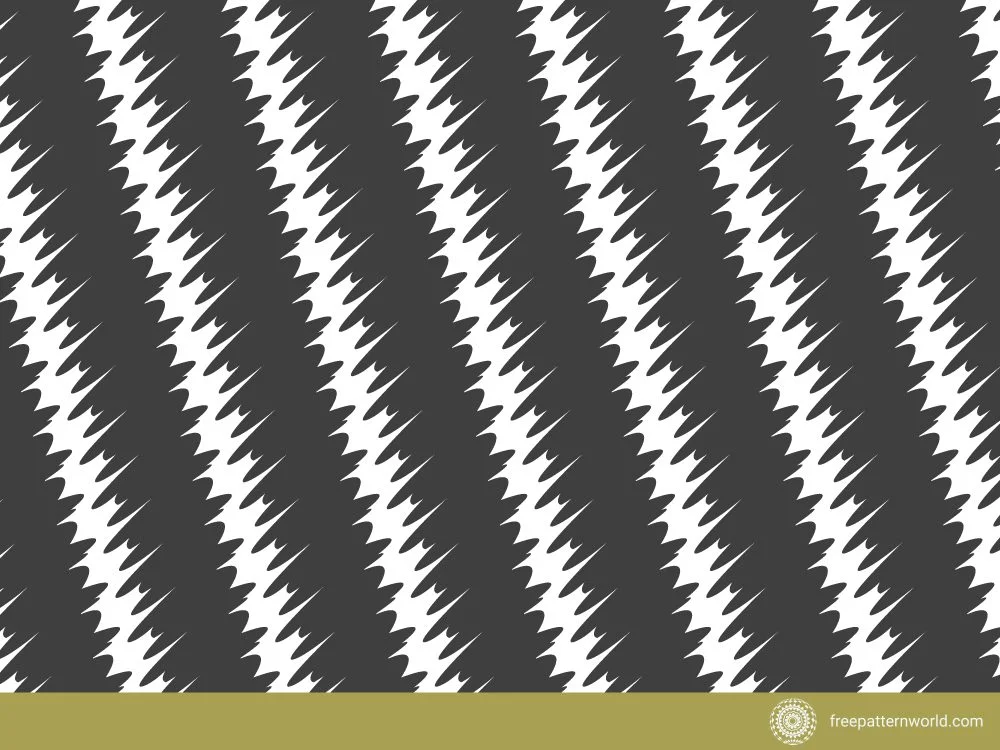 Seamless pattern featuring abstract, jagged diagonal stripes in dark gray and white, creating a textured or distressed effect.