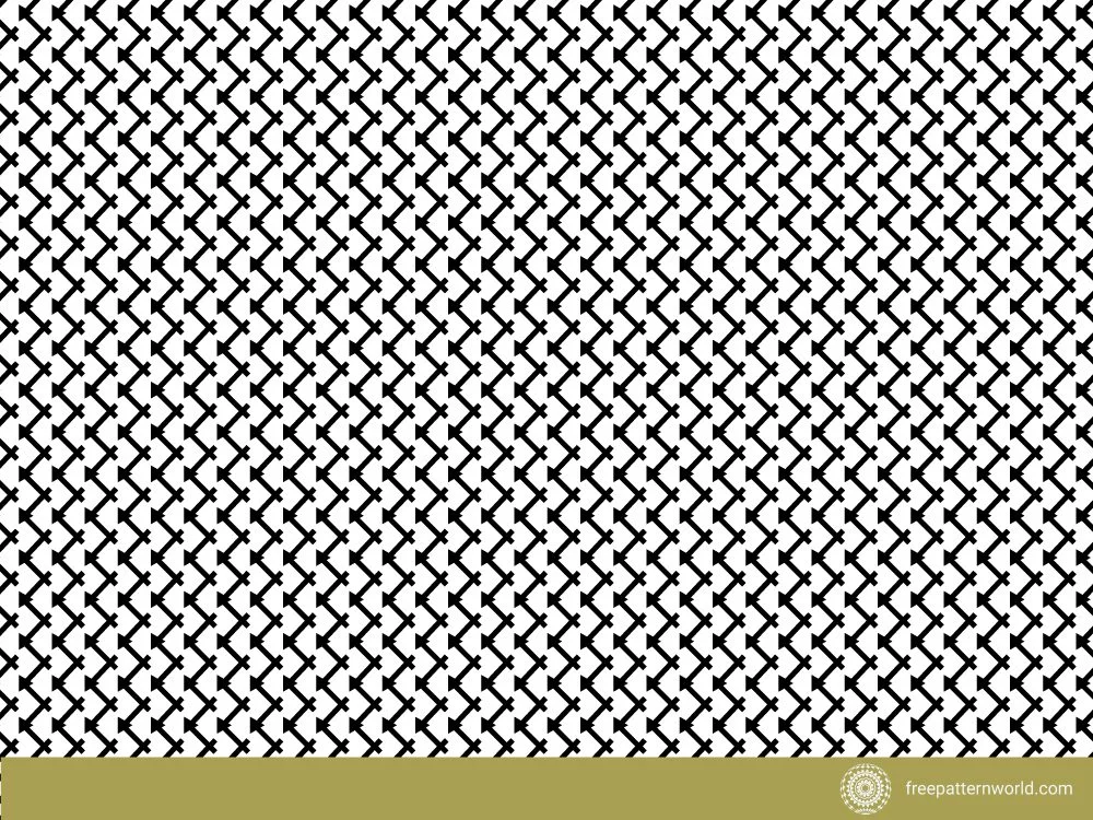 Seamless black and white geometric pattern of repeating interlocking 'L' shapes or zigzags, creating a textured, woven, or basketweave effect.