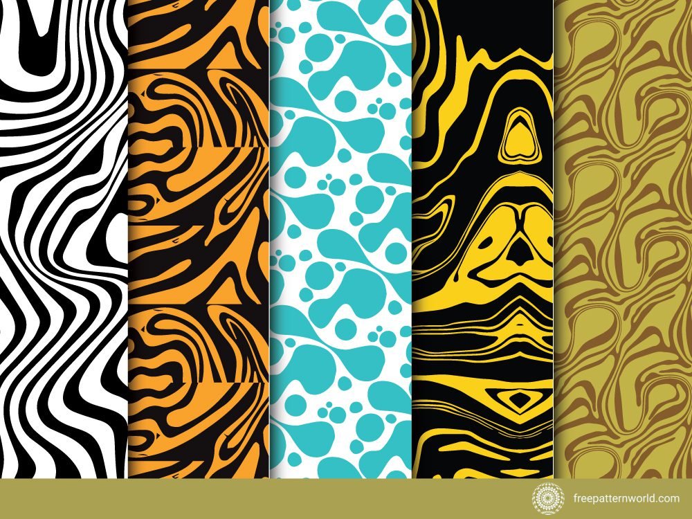 Dynamic seamless fluid texture for web and print use